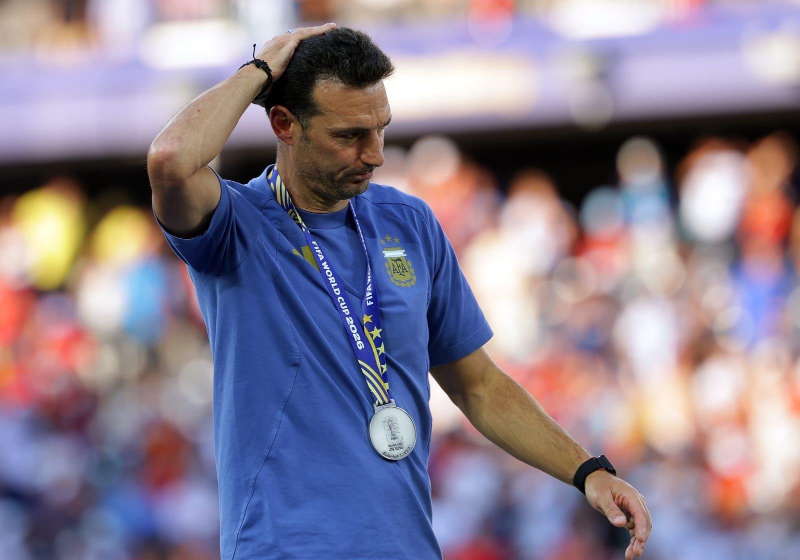Lionel Scaloni: el llanto que lo obligó a dejar la conferencia