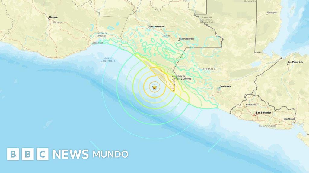 Fuerte sismo de magnitud 7,3 sacudió la costa de México y Guatemala