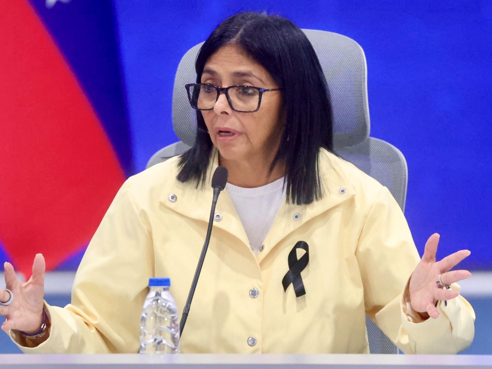 Delcy Rodríguez: EE.UU. pide su inmunidad judicial en Florida