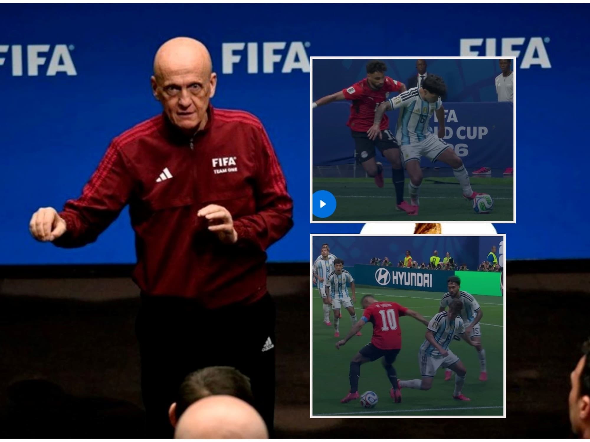 Pierluigi Collina defendió la actuación del VAR tras las quejas de Egipto en el partido contra Argentina