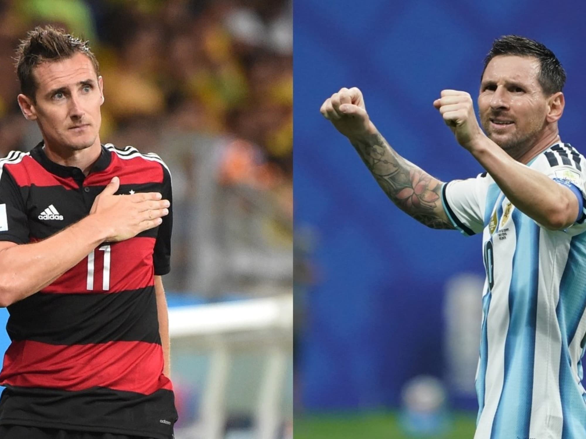 El puente de Scaloni: la charla privada entre Lionel Messi y Miroslav Klose tras alcanzar su récord mundialista