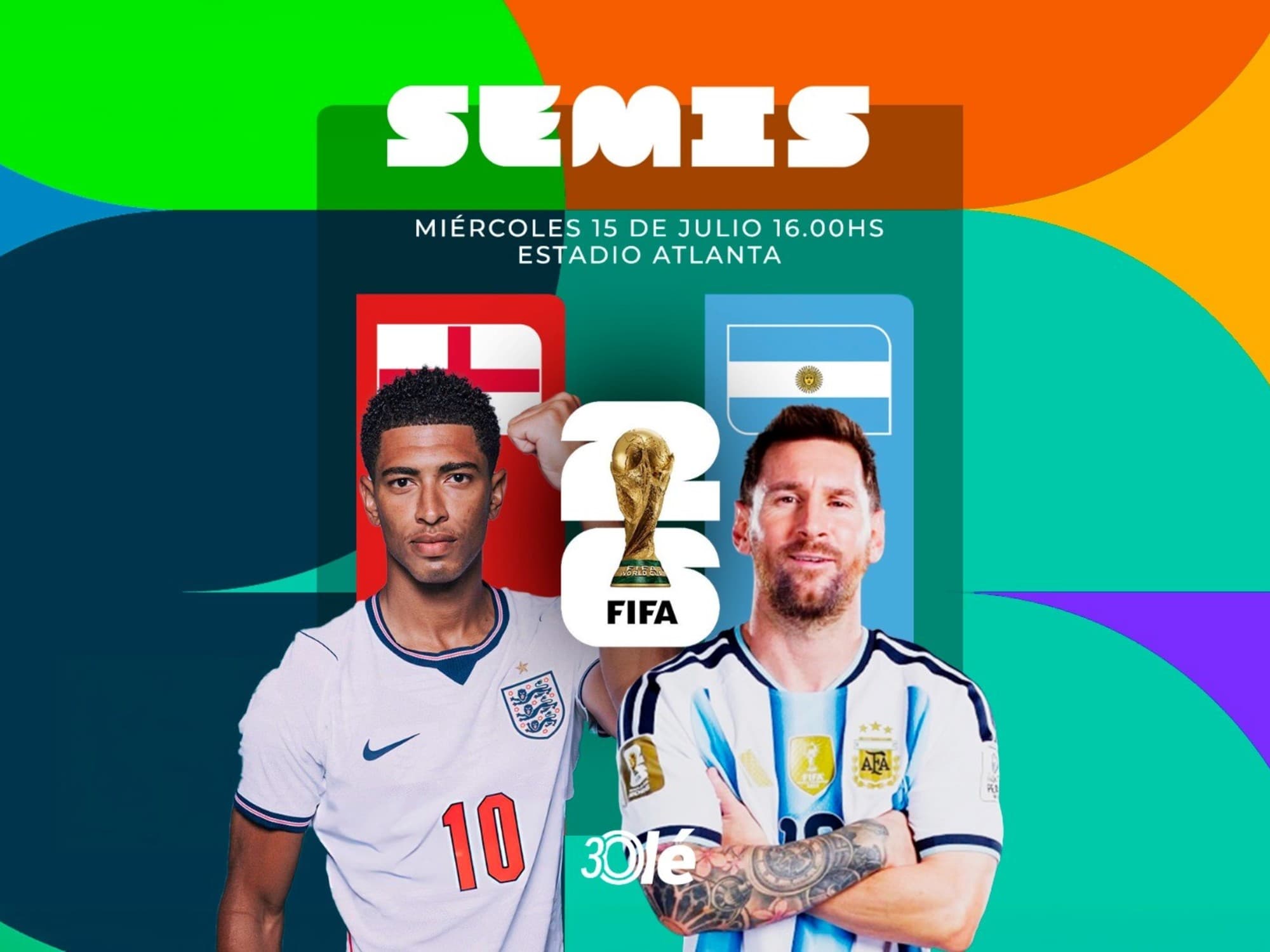 Argentina e Inglaterra reeditan un clásico histórico por un lugar en la final del Mundial 2026