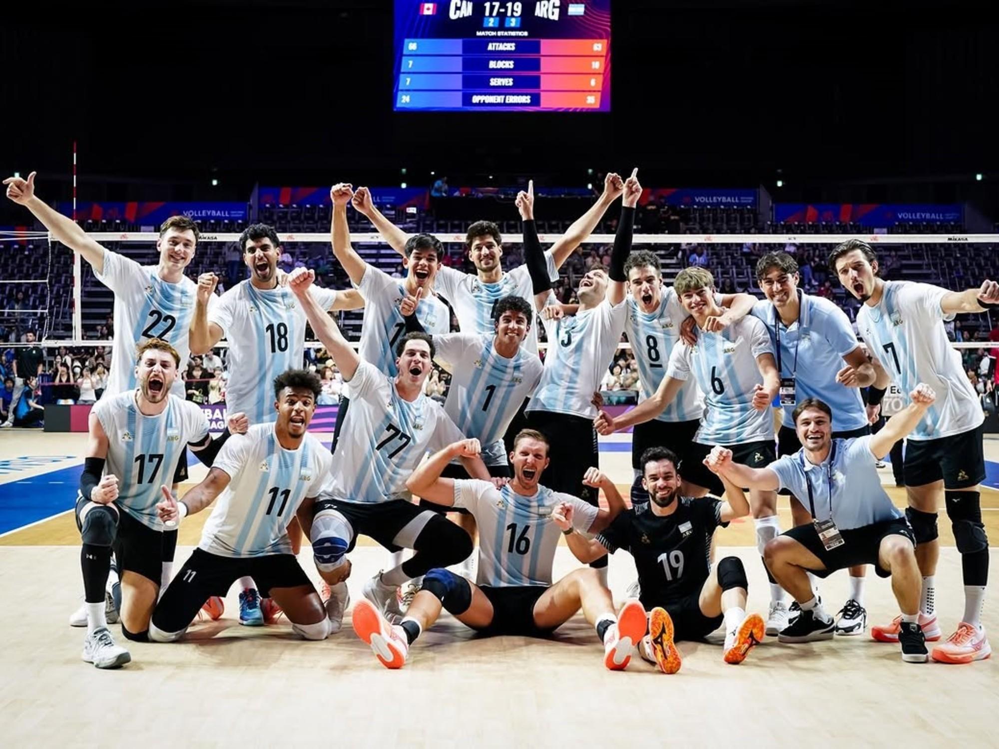Hazaña en Japón: la Selección de vóley levantó un 0-2 y venció a Canadá en la VNL