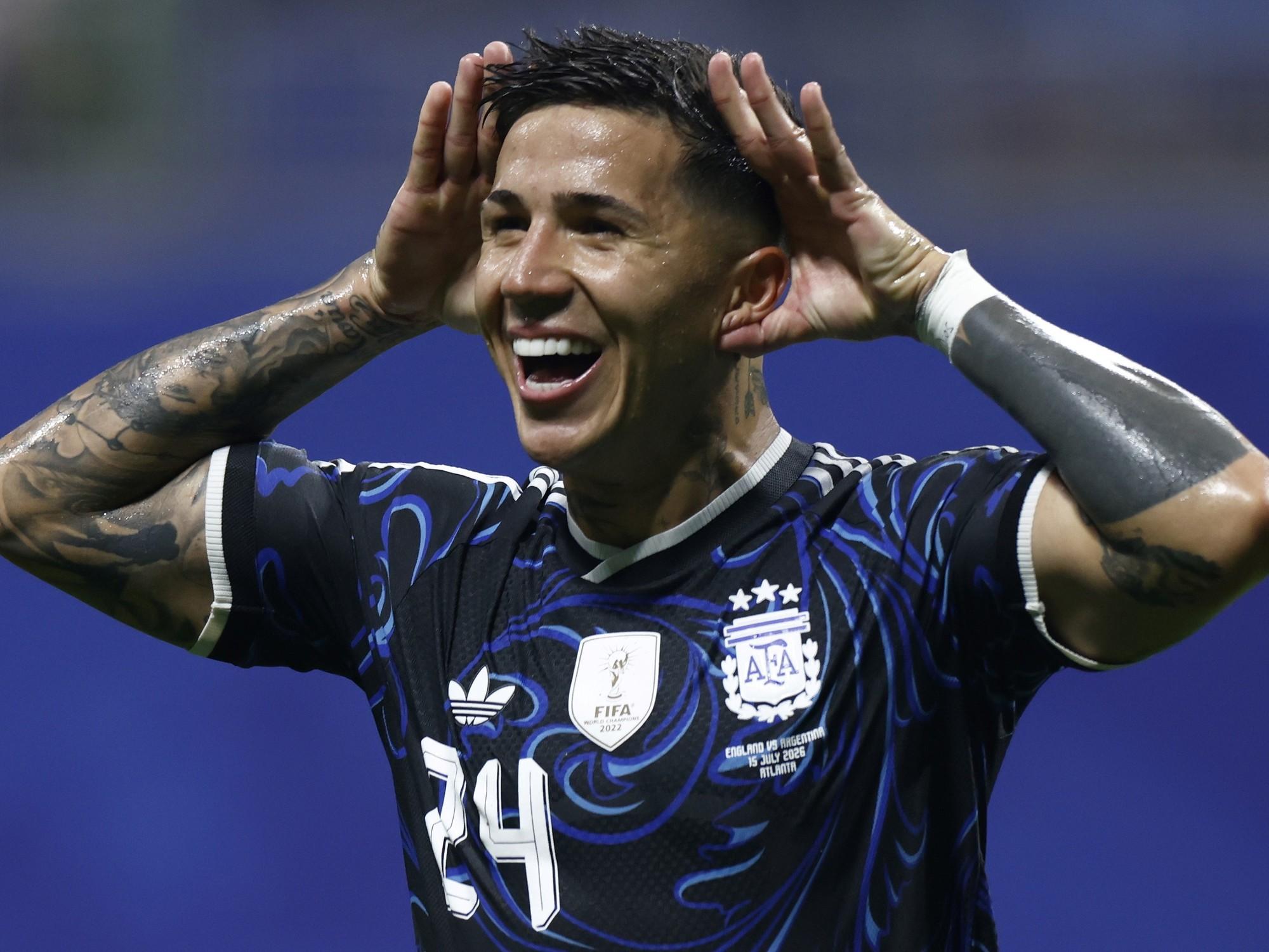 Enzo Fernández salvó a la Selección con un golazo agónico y un festejo para la historia