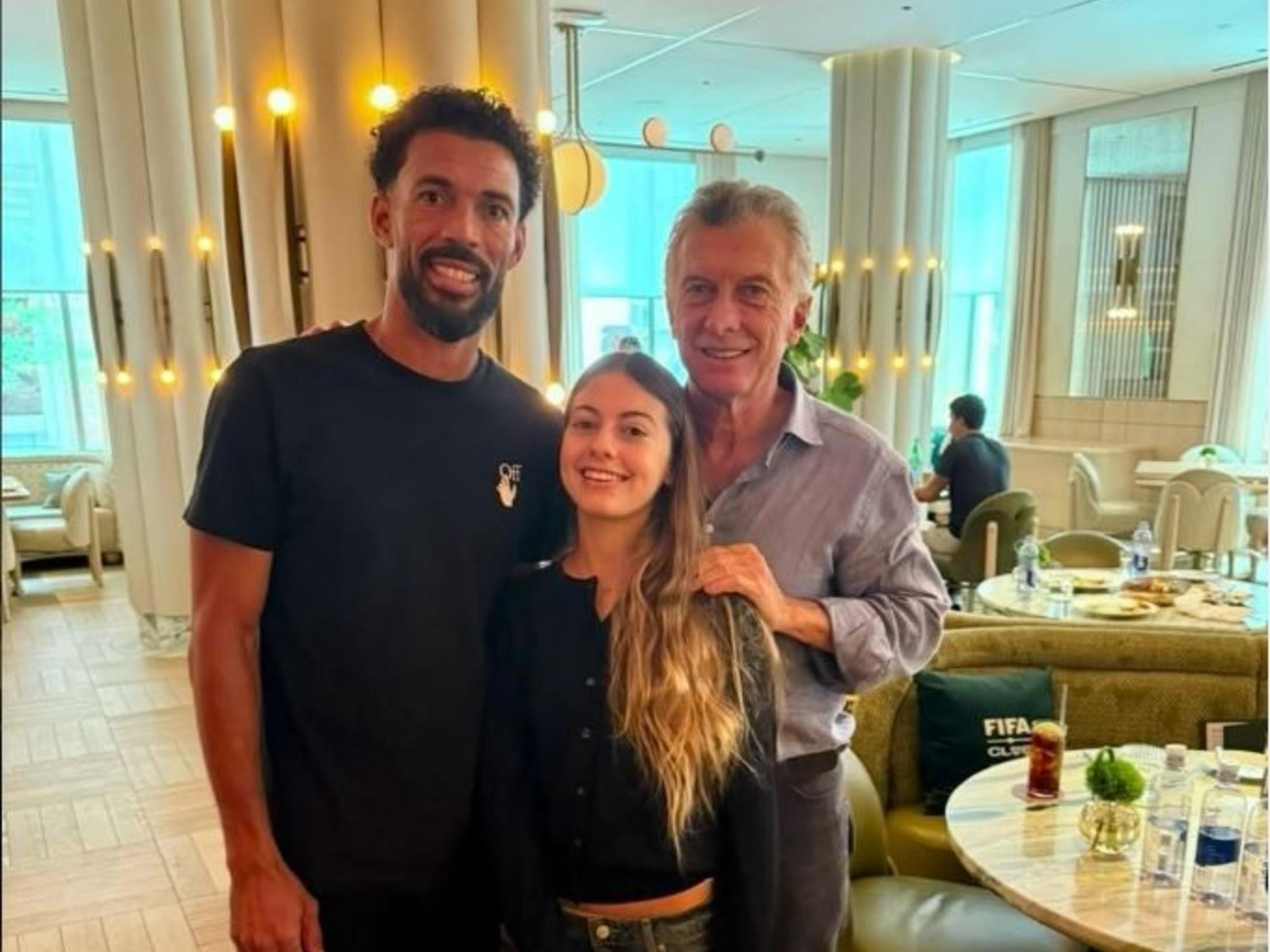 Mauricio Macri y el arquero Vozinha sellaron un acuerdo en Nueva York antes de la final mundialista