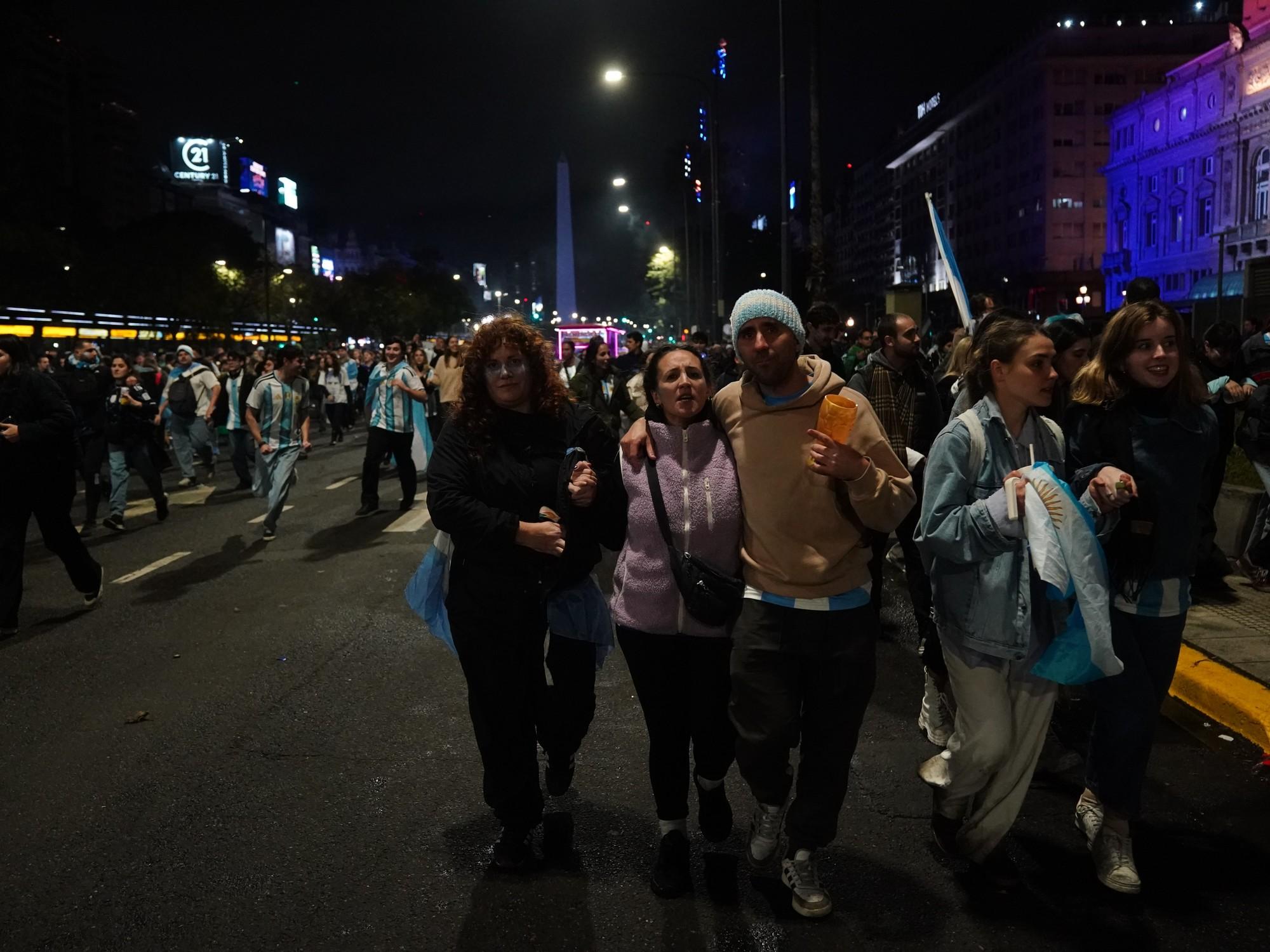 Obelisco: graves incidentes y represión policial tras la final