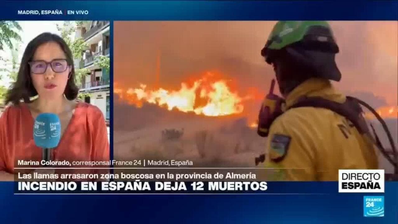 Tragedia en el sur de España: un devastador incendio forestal azota la provincia de Almería