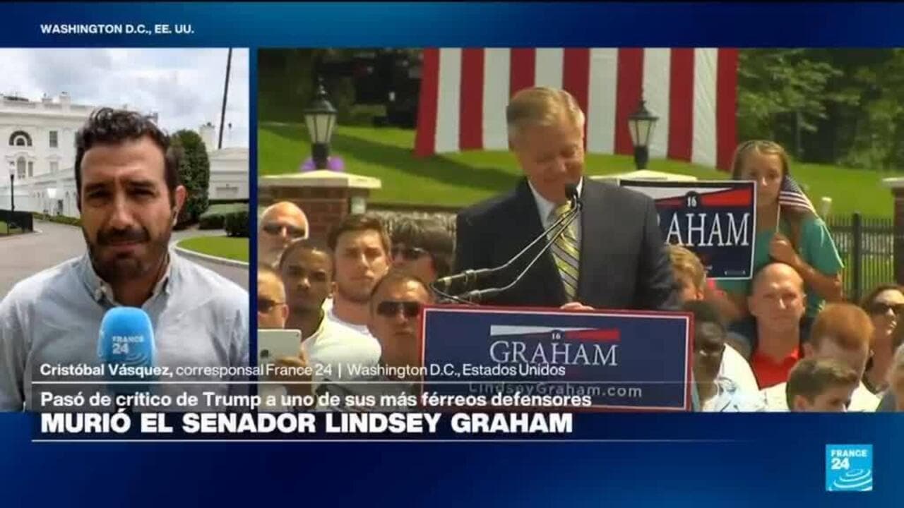 Murió el senador Lindsey Graham, figura clave del Partido Republicano y aliado de Donald Trump