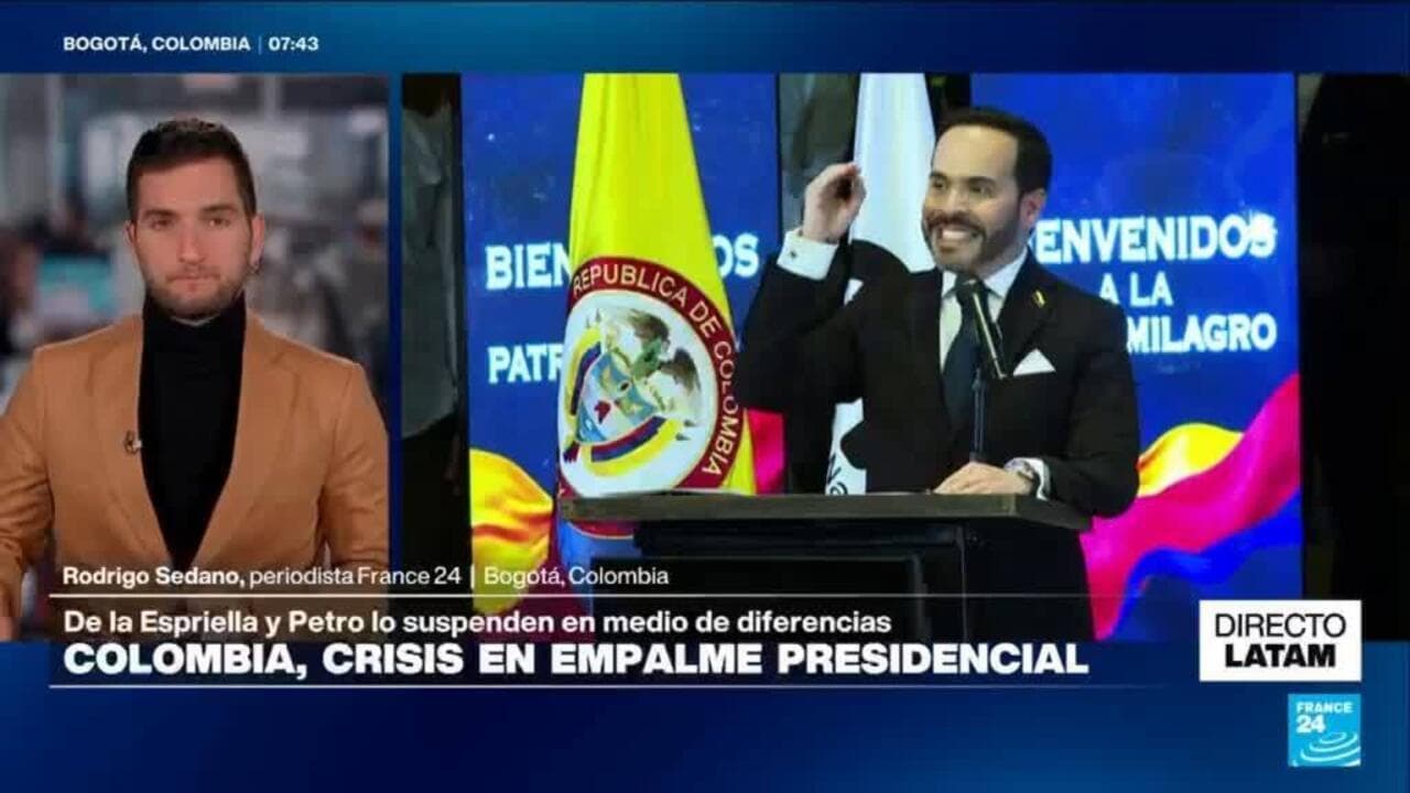 Tensión en Colombia: se frena la transición entre Petro y el mandatario electo De la Espriella