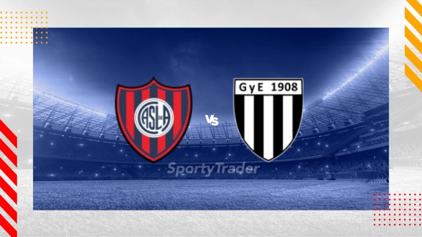 alineaciones de san lorenzo contra gimnasia y esgrima mendoza