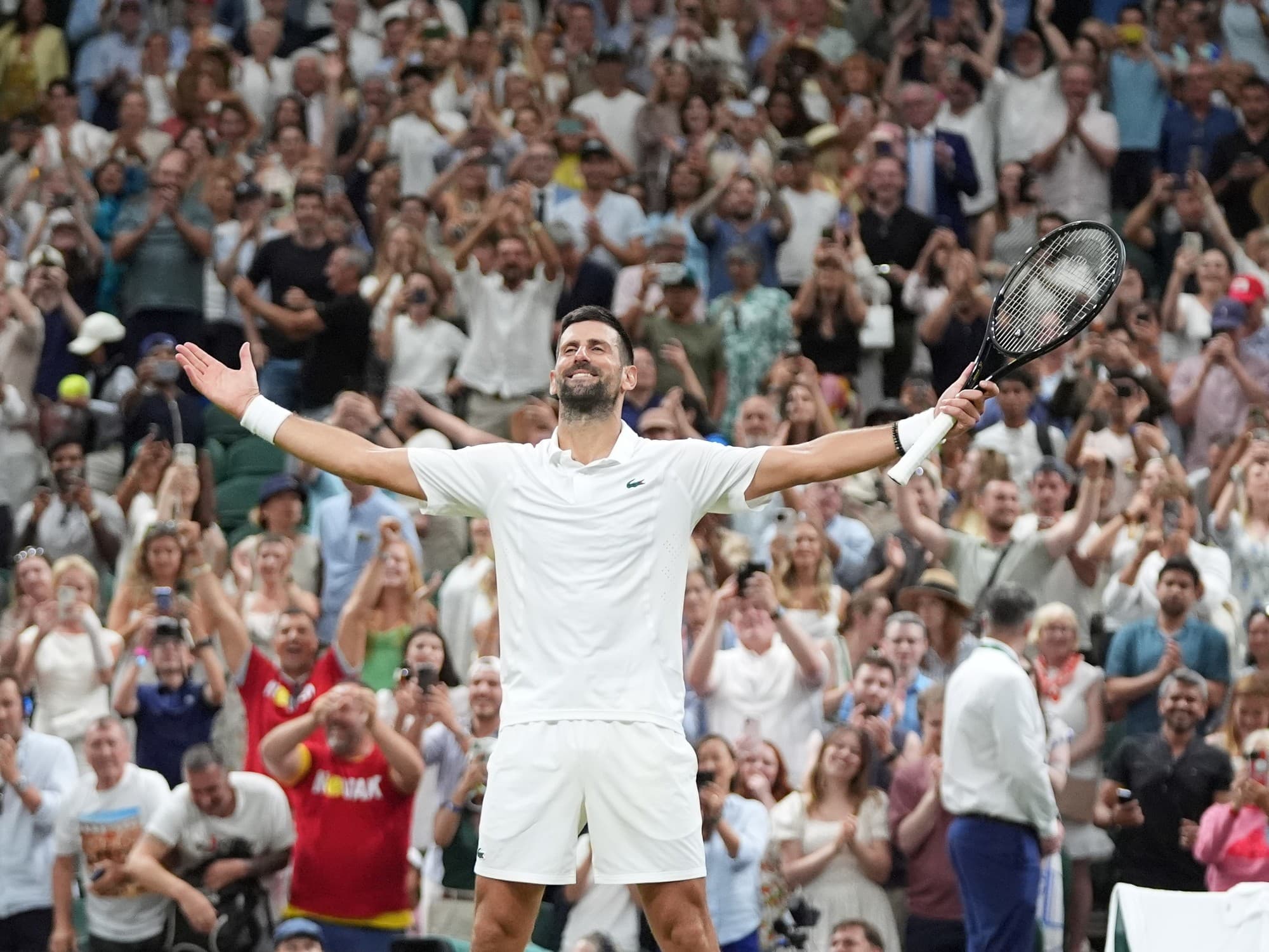 Wimbledon: Djokovic batalló más de cinco horas, avanzó a semifinales y se medirá con Sinner
