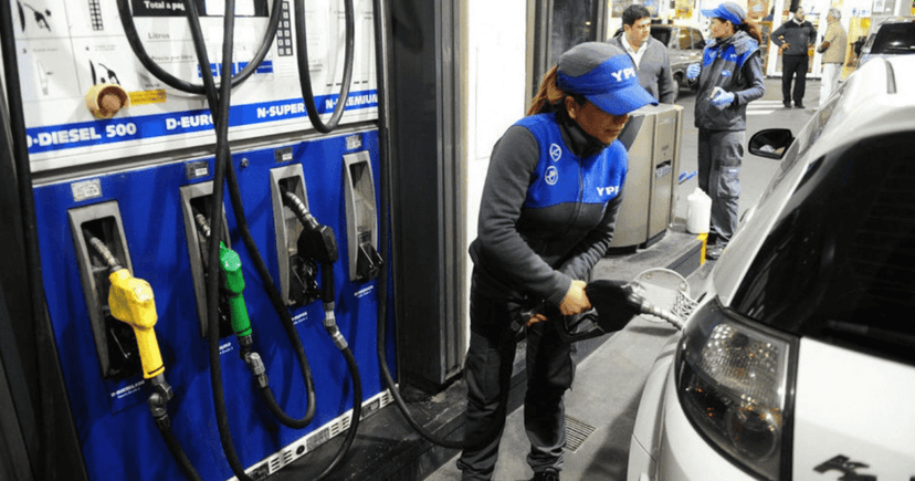 aumento precio nafta YPF